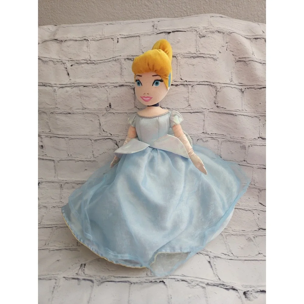 Disney Parks Princess Reversible Flip Plush Doll Belle and Cinderella 14